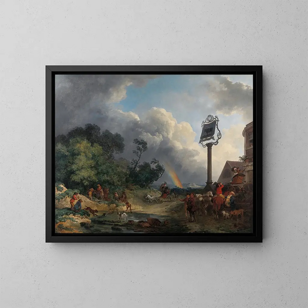 L'Arc-en-ciel - Philip James de Loutherbourg — framed artwork on a wall