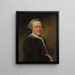 Retrato de Franciscus Joannes Moretus - Philip Joseph Tassaert — cuadro enmarcado en la pared