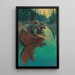 Hunters in Canoes - Philip R Goodwin — framed artwork on a wall