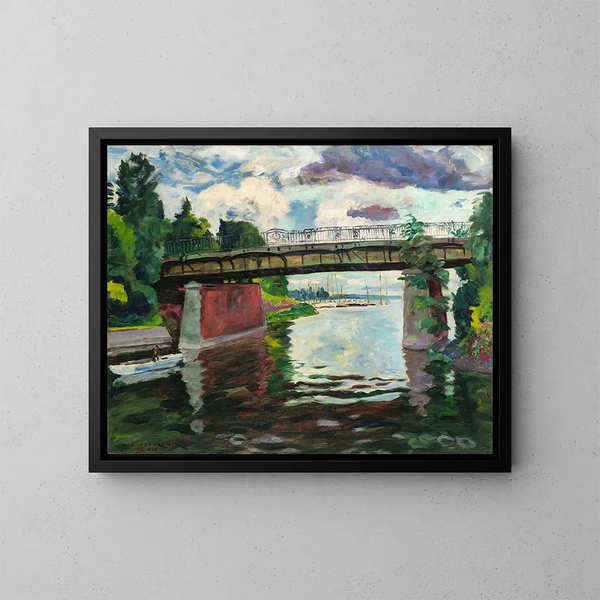 El puente de Wannsee - Philipp Franck — cuadro enmarcado en la pared