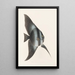 Fauna japonica Pl056 - Philipp Franz Balthasar von Siebold — framed artwork on a wall