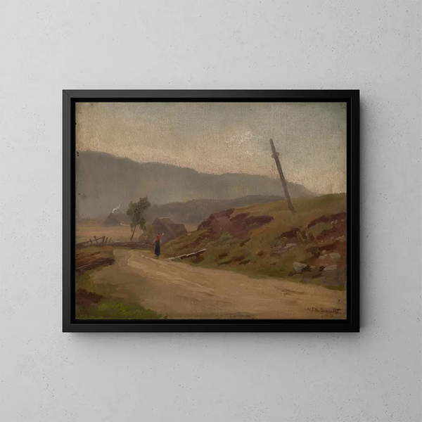 Calles en el valle de Bernau - Philipp Röth — cuadro enmarcado en la pared