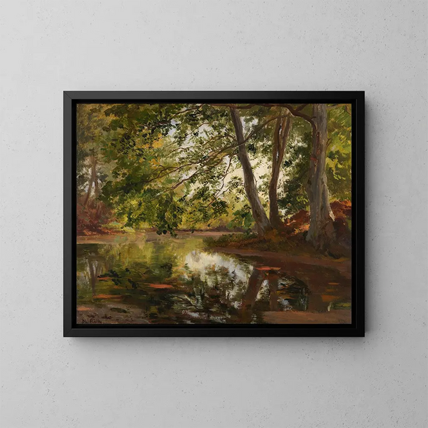 Estanque cerca de Bernried - Philipp Röth — cuadro enmarcado en la pared
