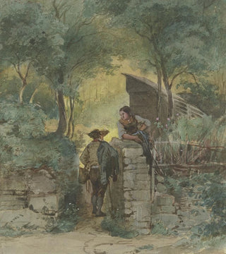 Philipp Rumpf - Conversation at the park gate.webp