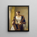 Portrait of Baroness de Bernus - Philipp Veit — framed artwork on a wall