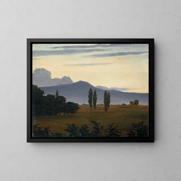Vista sobre las montañas del Taunus - Philipp Veit — cuadro enmarcado en la pared