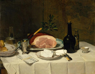 Philippe Rousseau - Still Life with Ham.webp
