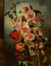 naturaleza muerta con rosas trémières y amapolas - Philippe Rousseau — vista de la obra