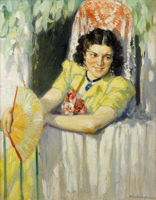 Philippe Swyncop - Spanish girl with a fan.webp