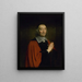 Retrato de Germain Pitre, fiscal de la ciudad de París 1641-1654 - Philippe de Champaigne — cuadro enmarcado en la pared