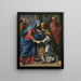 La Visitación - Philippe de Champaigne — cuadro enmarcado en la pared