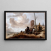 A coastal scene - Philips Wouwerman — framed artwork on a wall
