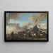 Campamento militar - Philips Wouwerman — cuadro enmarcado en la pared