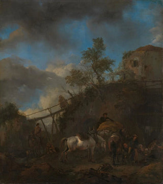 Philips Wouwerman - Blacksmith Shoeing a Horse.webp