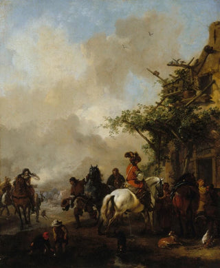 Philips Wouwerman - Halte de cavaliers.webp