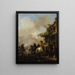 Parada de caballeros - Philips Wouwerman — cuadro enmarcado en la pared