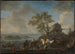 Pond with Horses on a River - Philips Wouwerman — artwork view