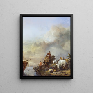 Philips Wouwerman - Landing a Boat.webp