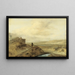 Caballero en las dunas - Philips Wouwerman — cuadro enmarcado en la pared