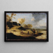 Sand dunes with figures - Philips Wouwerman — framed artwork on a wall