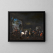 L'Arrivée à l'étable - Philips Wouwerman — cuadro enmarcado en la pared