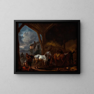 Philips Wouwerman - The stable.webp