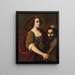 Judith con la cabeza de Holofernes - Escuela piamontesa — cuadro enmarcado en la pared