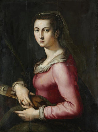 Pier Francesco Foschi - Portrait of a Woman as Saint Catherine.webp