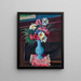 Jarrón de flores - Piero Marussig — cuadro enmarcado en la pared