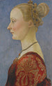 Retrato de una mujer - Piero del Pollaiolo — vista de la obra