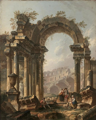 PierreAntoine Demachy - Bergers dans des ruines romaines.webp