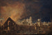 La Foire Saint-Germain pendant l'incendie nuit du 16 au 17 mars 1762 - Pierre-Antoine Demachy — vista de la obra