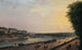 The Seine at La Grenouillère seen from the terrace by the water's edge at the Tuileries - Pierre-Antoine Demachy — artwork view
