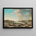 View of Paris taken from Place Dauphine - Pierre-Antoine Demachy — framed artwork on a wall
