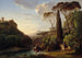Paisaje de Italia con tres caballeros - Pierre-Athanase Chauvin — vista de la obra