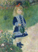 Una niña con una regadera - Pierre-Auguste Renoir — vista de la obra
