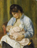 A woman breastfeeding a child - Pierre-Auguste Renoir — artwork view