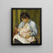 A woman breastfeeding a child - Pierre-Auguste Renoir — framed artwork on a wall