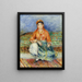Niña argelina - Pierre-Auguste Renoir — cuadro enmarcado en la pared