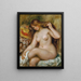 Baigneuse aux cheveux blonds lâchés - Pierre-Auguste Renoir — cuadro enmarcado en la pared