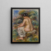Bañista con ropa - Pierre-Auguste Renoir — cuadro enmarcado en la pared