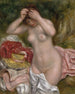 Bather arranging her hair - Pierre-Auguste Renoir — artwork view