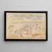 Beach scene - Pierre-Auguste Renoir — framed artwork on a wall