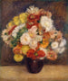 de ramo de crisantemos - Pierre-Auguste Renoir — vista de la obra