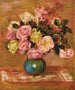 Ramo de rosas en un jarrón - Pierre-Auguste Renoir — vista de la obra