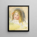 Niño con cabello rubio - Pierre-Auguste Renoir — cuadro enmarcado en la pared