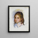 Niño con cabello castaño - Pierre-Auguste Renoir — cuadro enmarcado en la pared