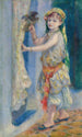 Child with a Bird Mademoiselle Fleury in Algerian Costume - Pierre-Auguste Renoir — artwork view