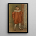 Claude Renoir in clown costume - Pierre-Auguste Renoir — framed artwork on a wall