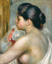 Mujer con cabello negro - Pierre-Auguste Renoir — vista de la obra